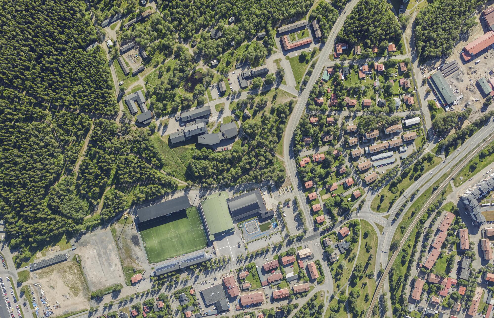 Flygbild över Stadsliden i Umeå #14