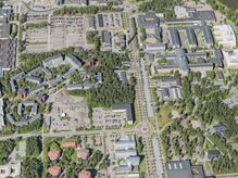 Flygbild över Universitets- och sjukhusområdet i Umeå #10