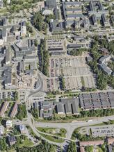 Flygbild över Universitets- och sjukhusområdet i Umeå #42