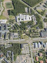 Flygbild över Universitets- och sjukhusområdet i Umeå #30