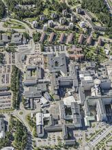 Flygbild över Universitets- och sjukhusområdet i Umeå #40