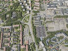 Flygbild över Universitets- och sjukhusområdet i Umeå #48