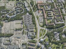 Flygbild över Universitets- och sjukhusområdet i Umeå #20