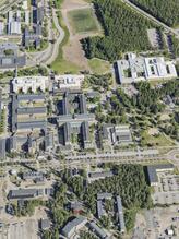 Flygbild över Universitets- och sjukhusområdet i Umeå #29