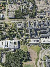 Flygbild över Universitets- och sjukhusområdet i Umeå #26