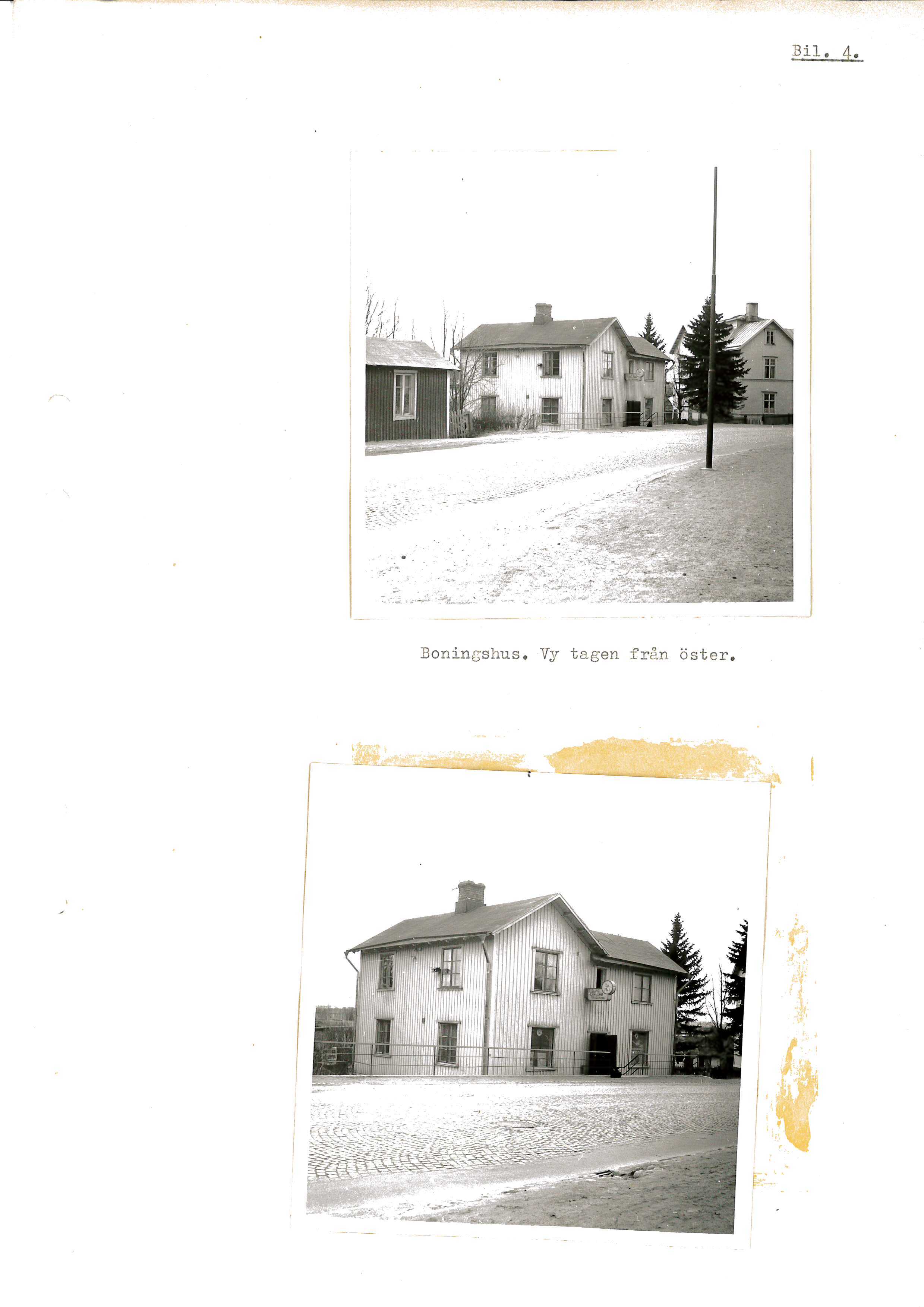 Ålidbacken boningshus  vy tagen från öster 1958