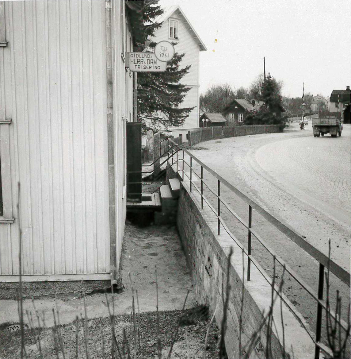 Ålidbacken Gidlunds hus 1958  vy mot väster