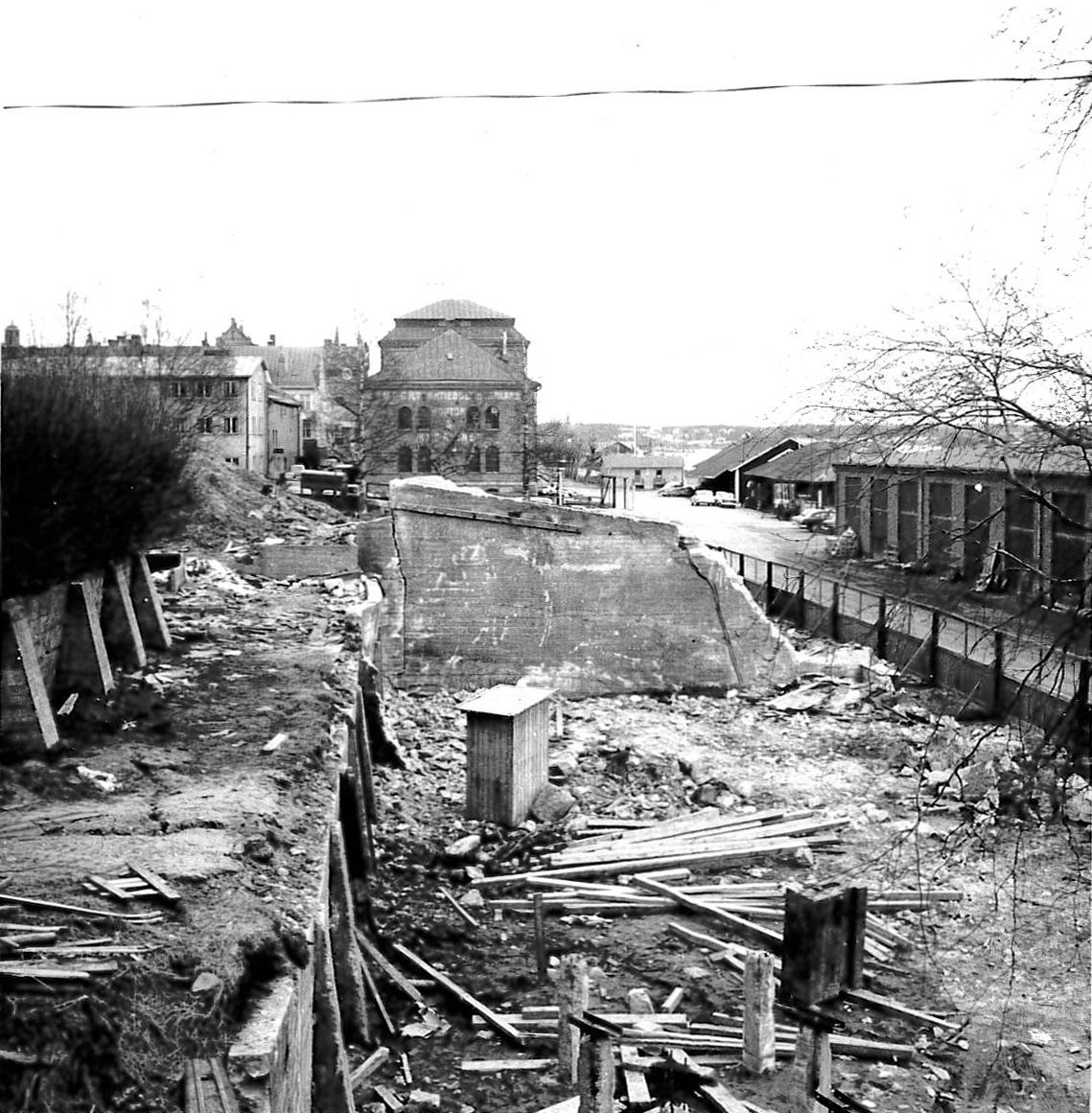 Magne 1959  rivning för Thulehuset mot öster
