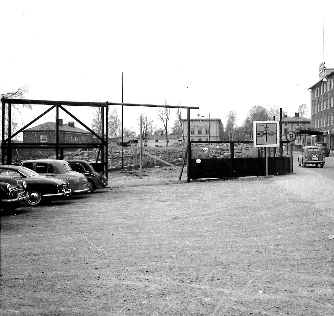 Magne 1959  rivning för Thulehuset mot väster