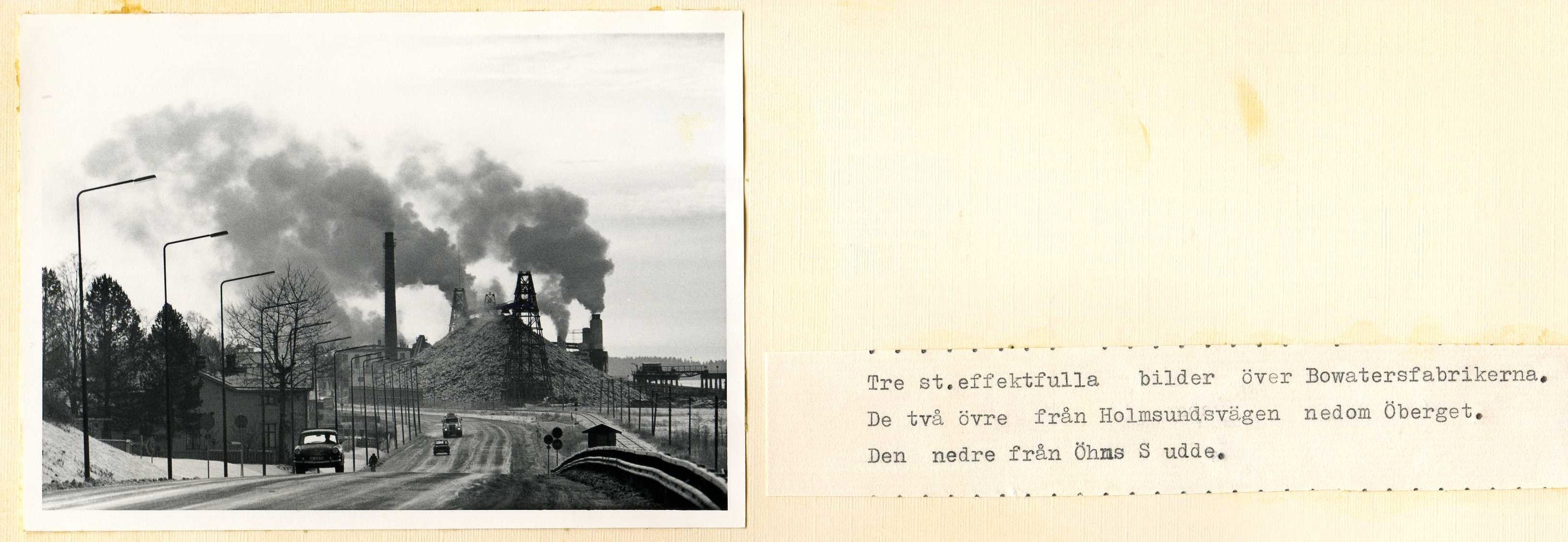 Bowaters med Holmsundsvägen  troligen slutet av 1960-talet