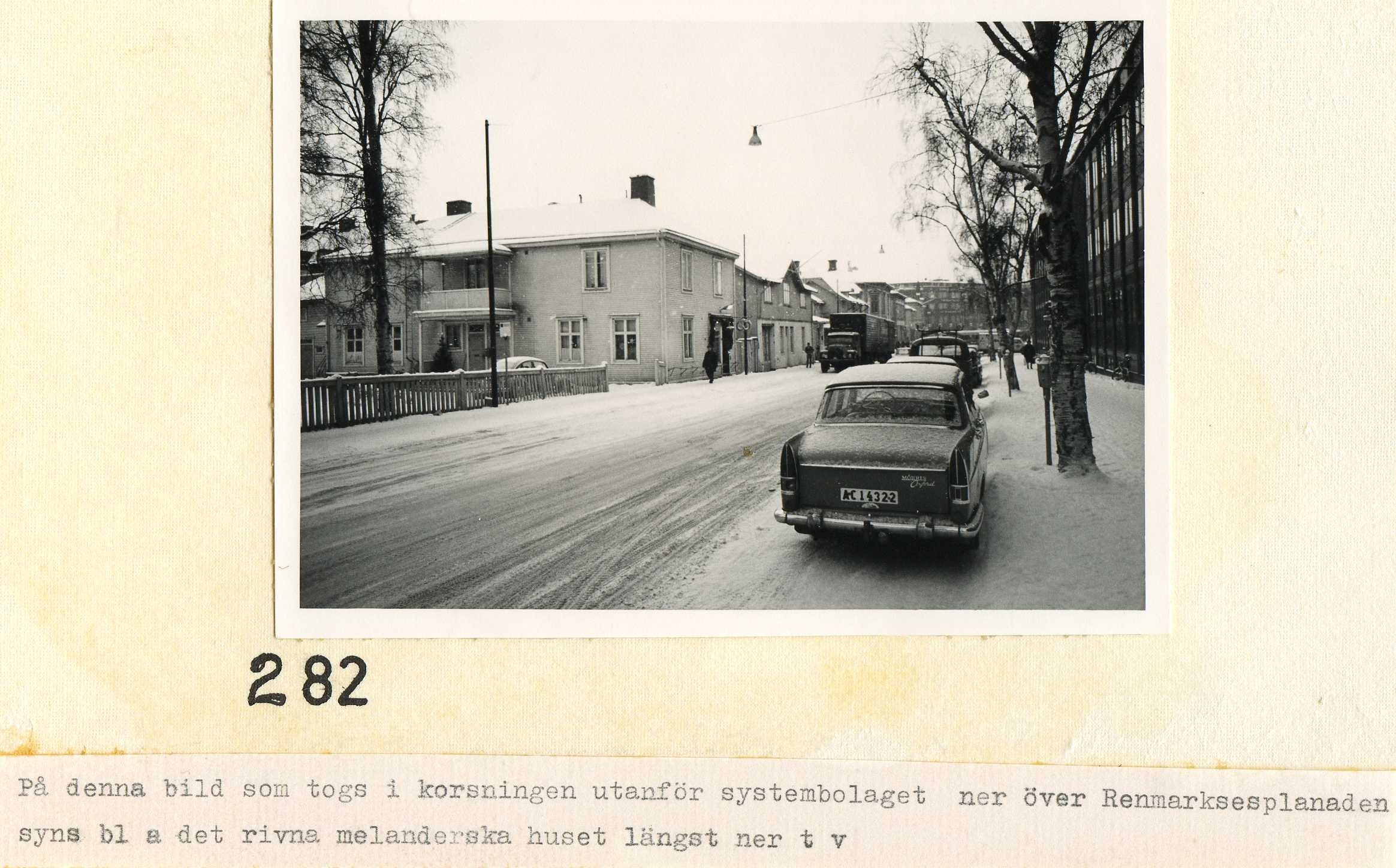 Korsningen utanför gamla systembolaget 1960-tal