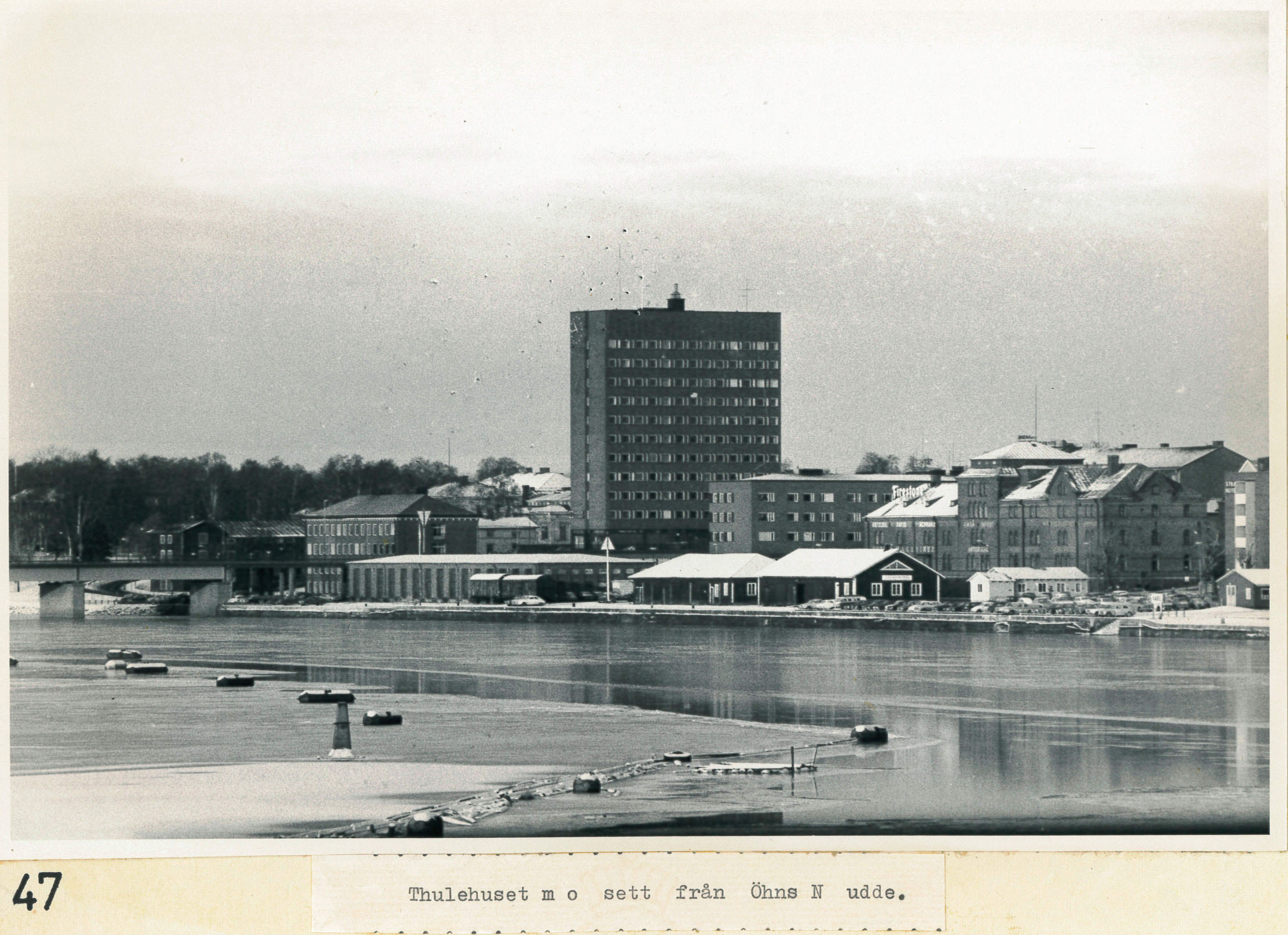 Thulehuset med omnejd sedd från Öhns norra udde 1960-tal