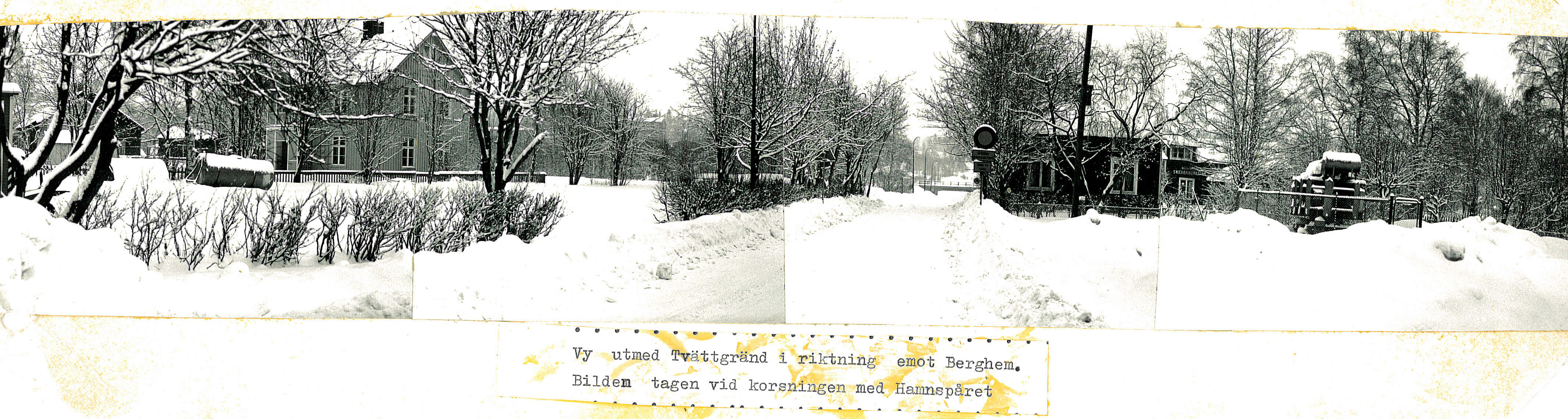 Tvättgränd i riktning mot Berghem 1960-tal