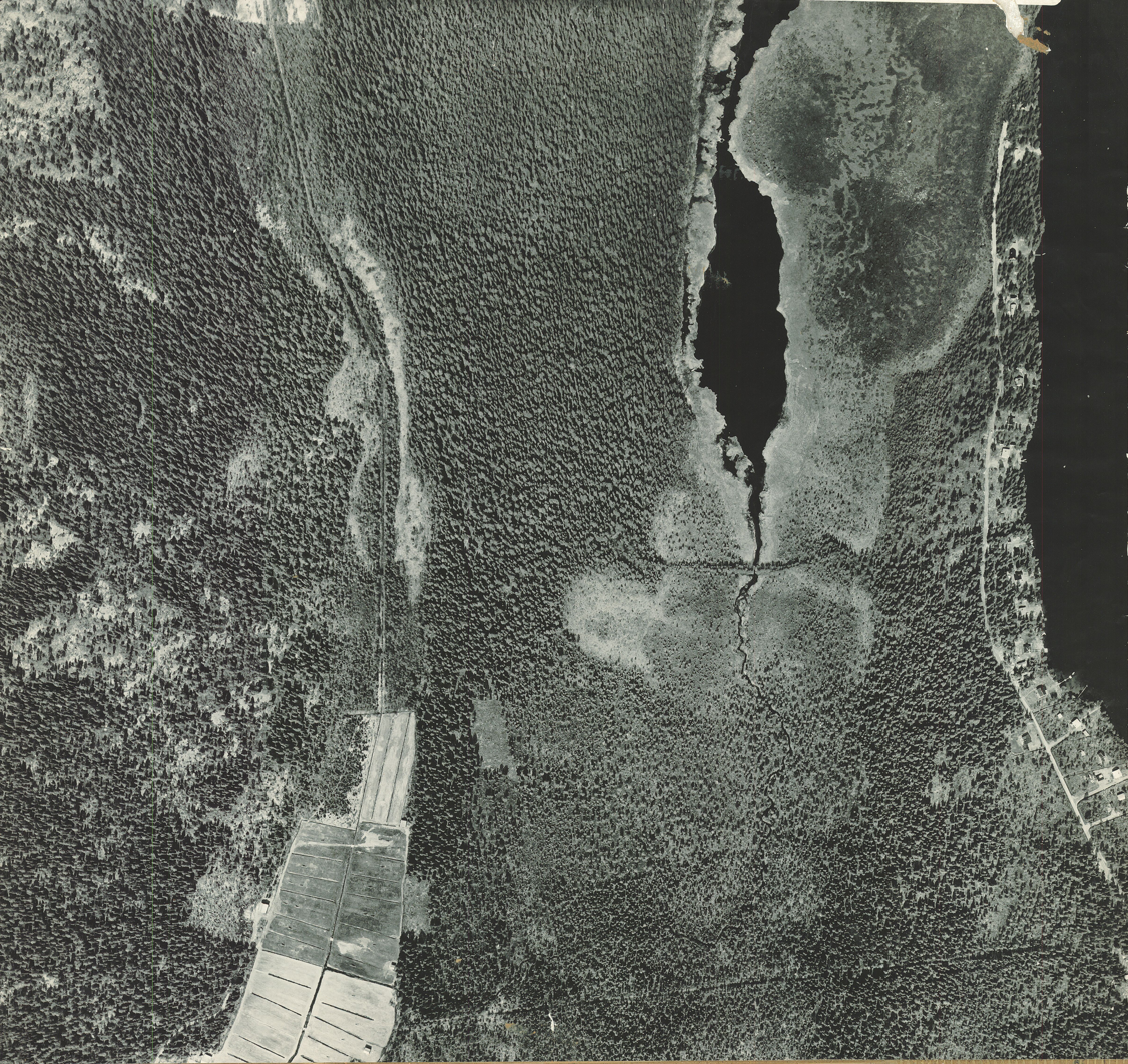 Tavlesjön västra sidan flygfoto 1961