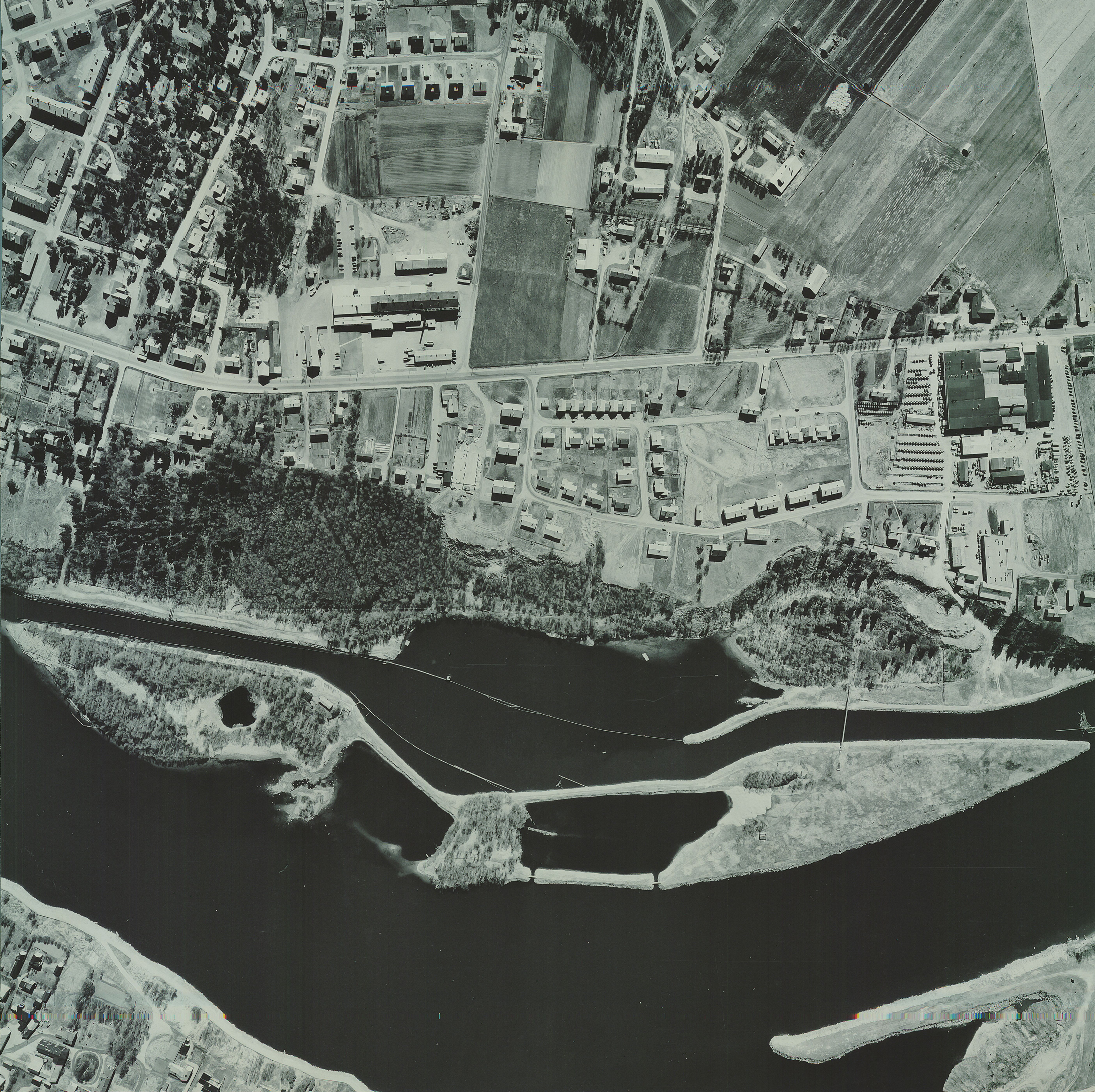 Böle-Bölesholmarna flygfoto 1963