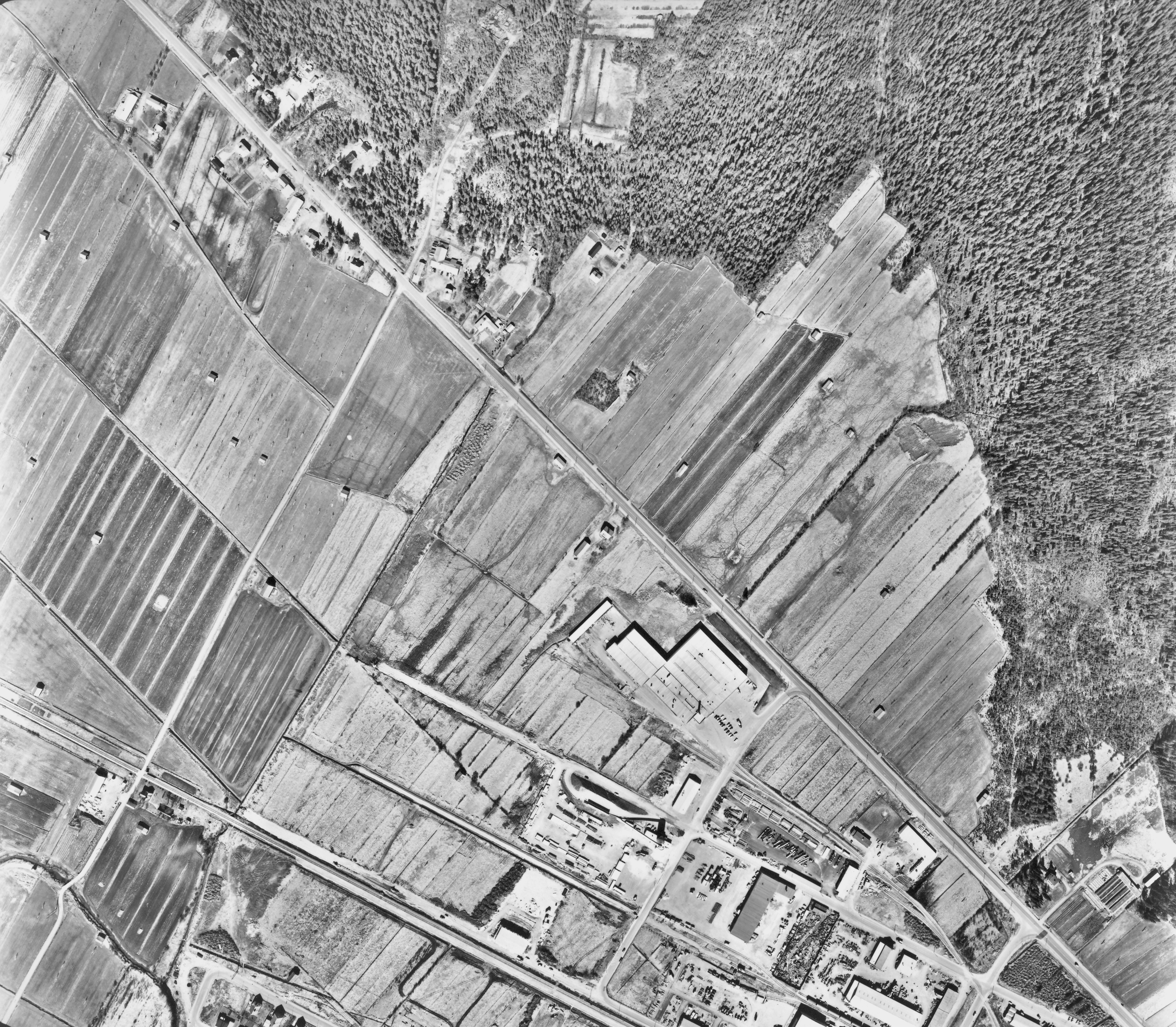 Västerslätts industriområde flygfoto 1963