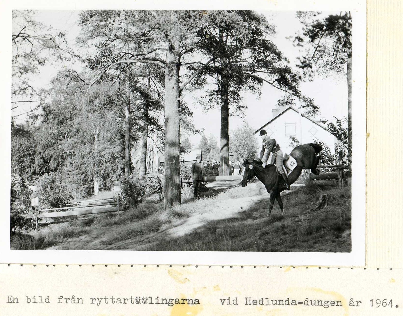 Ryttartävlingar vid Hedlundadungen 1964