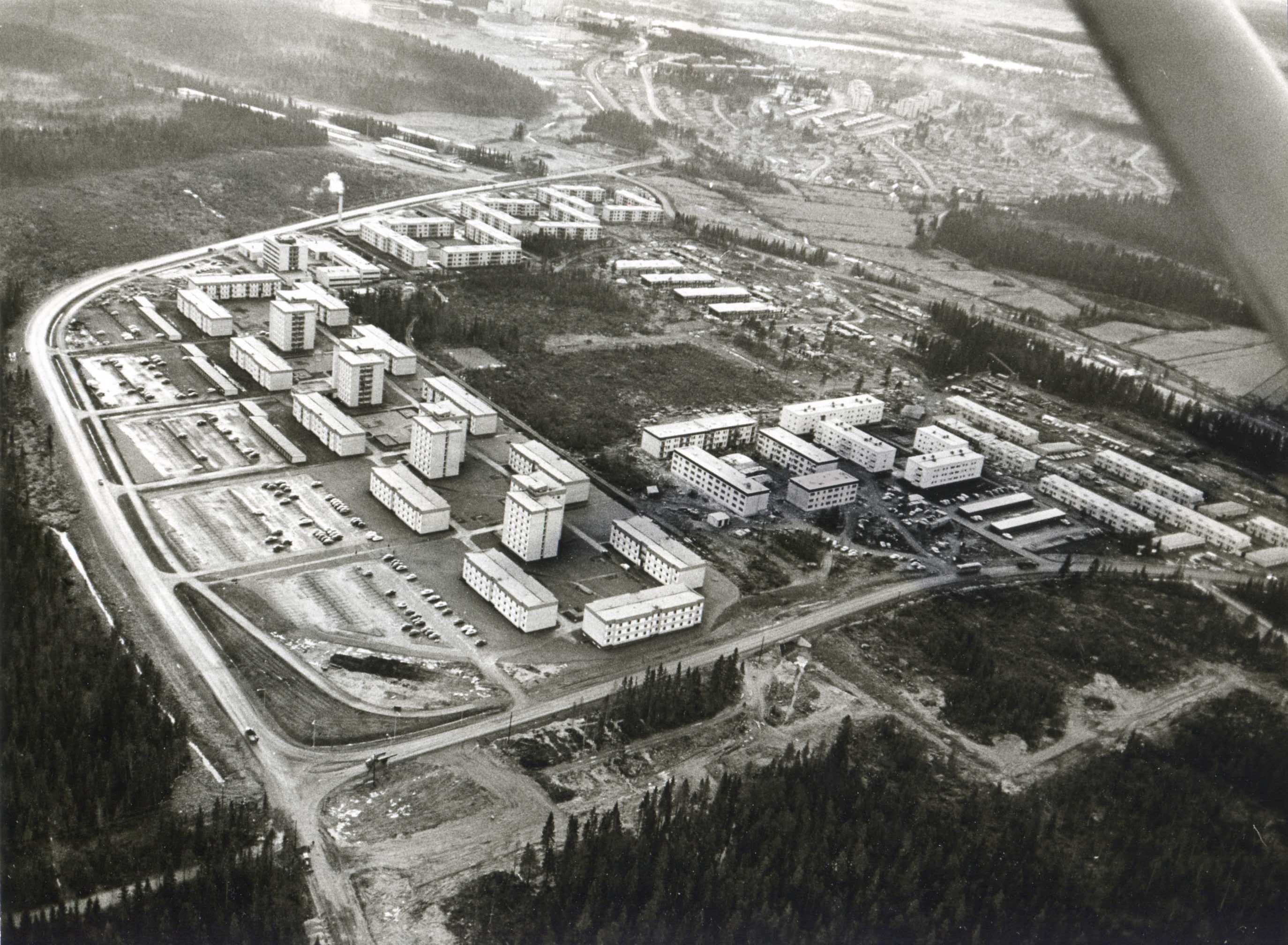 Mariehem flygfoto 1966