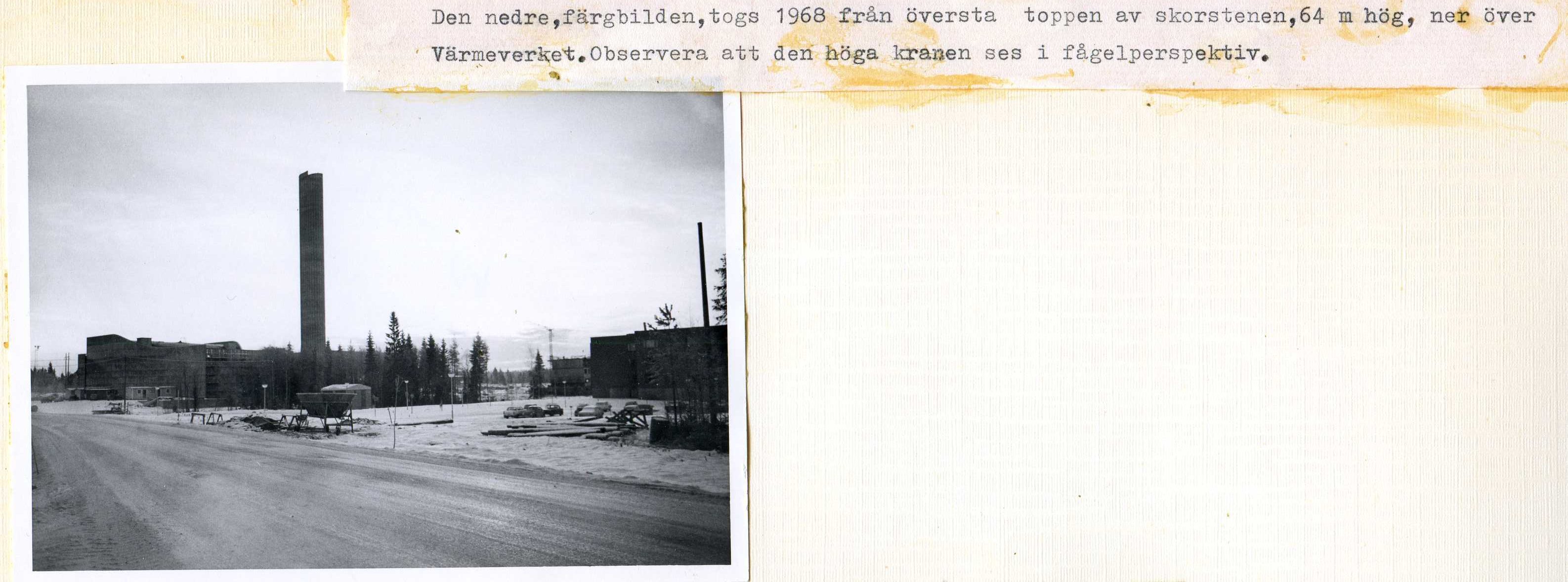 Värmeverkets byggande 1968  bild 1