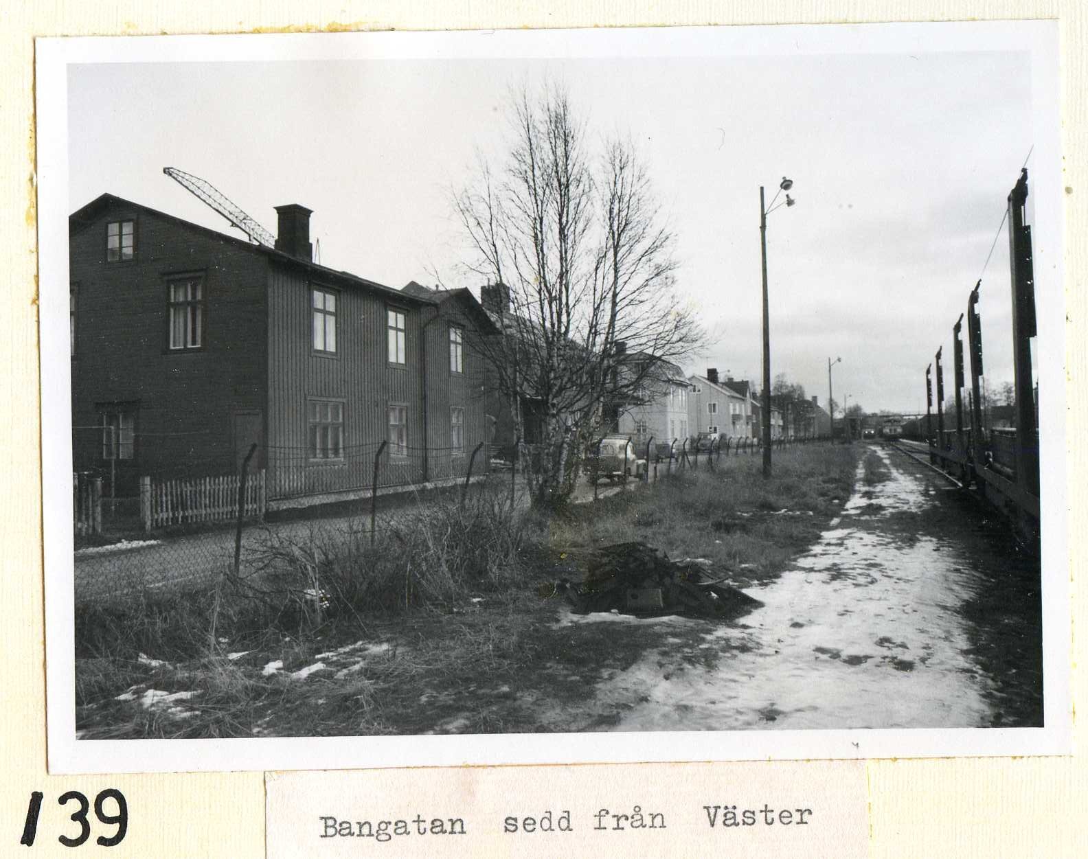 Bangatan sedd från väster okt-nov 1969