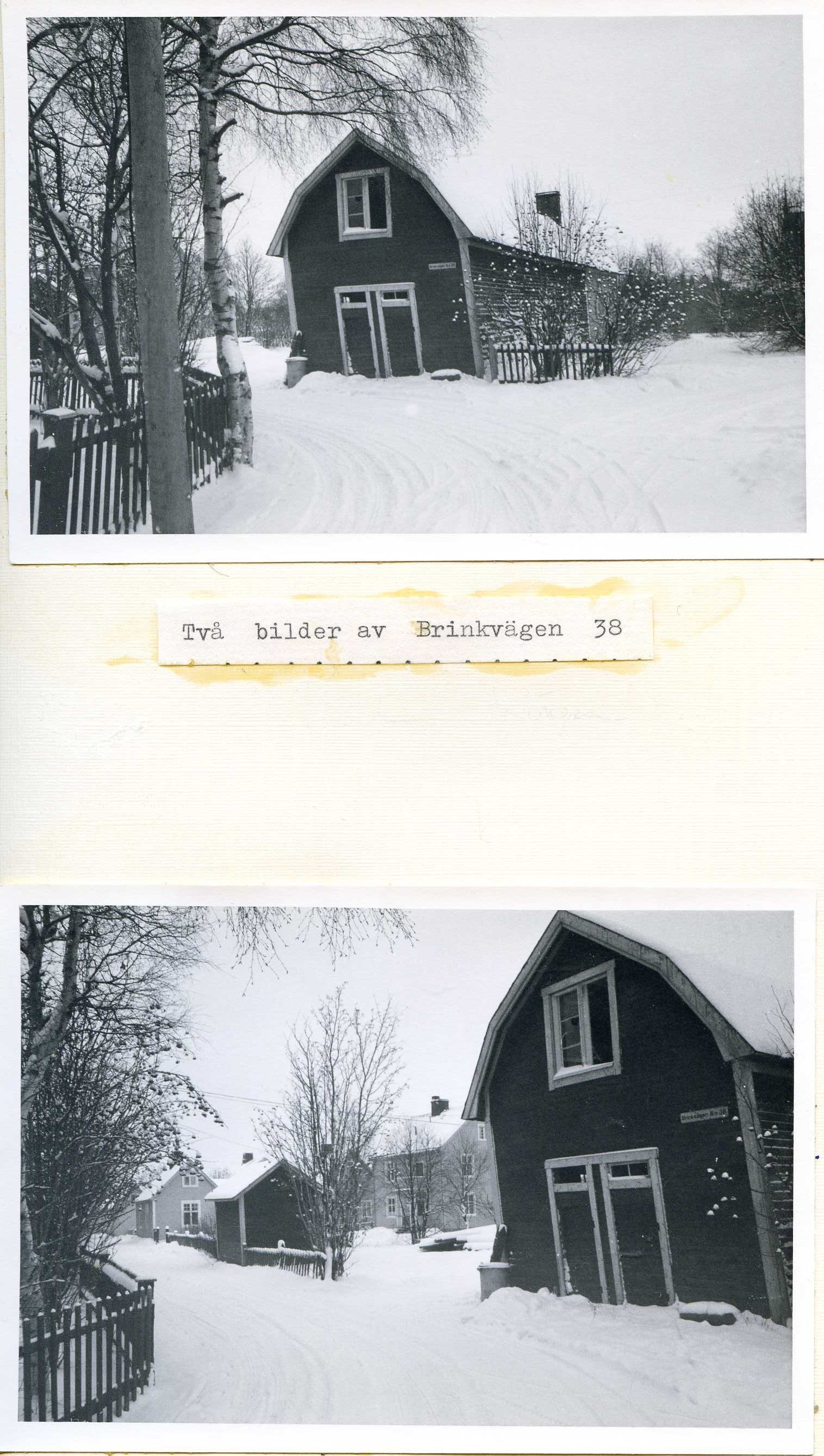 Brinkvägen 38 1969  2 bilder
