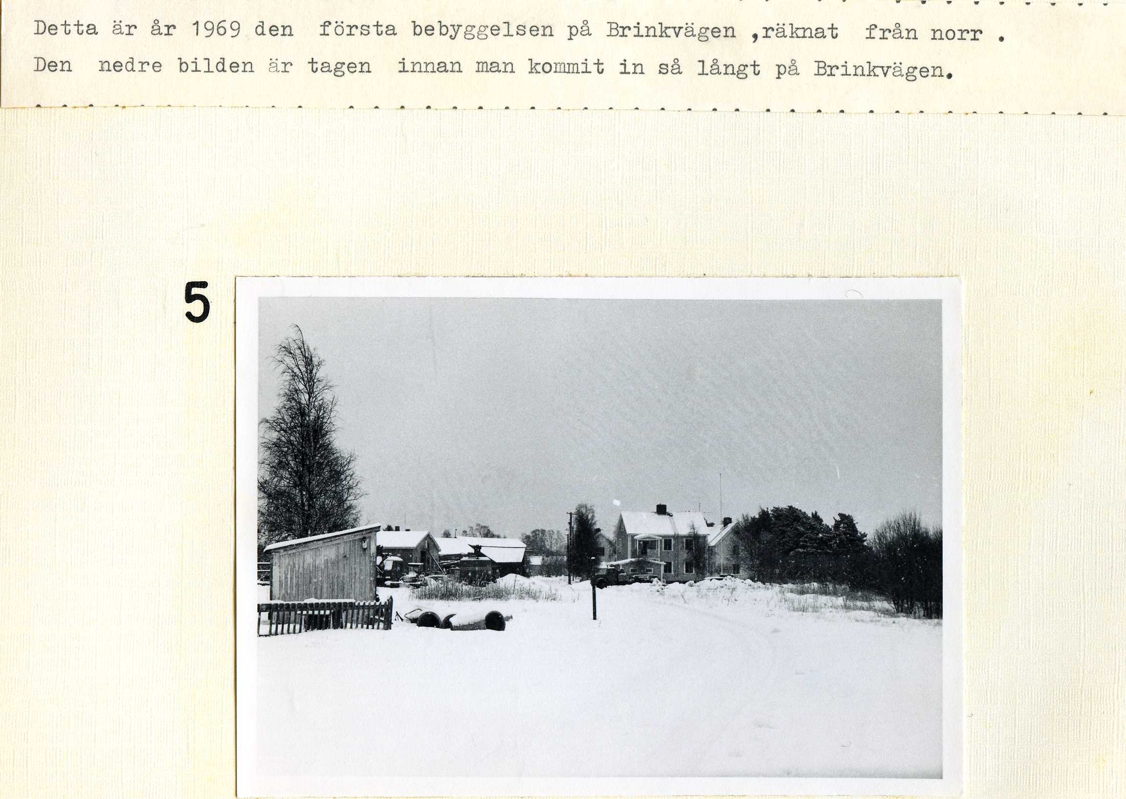 Brinkvägen från norr 1969
