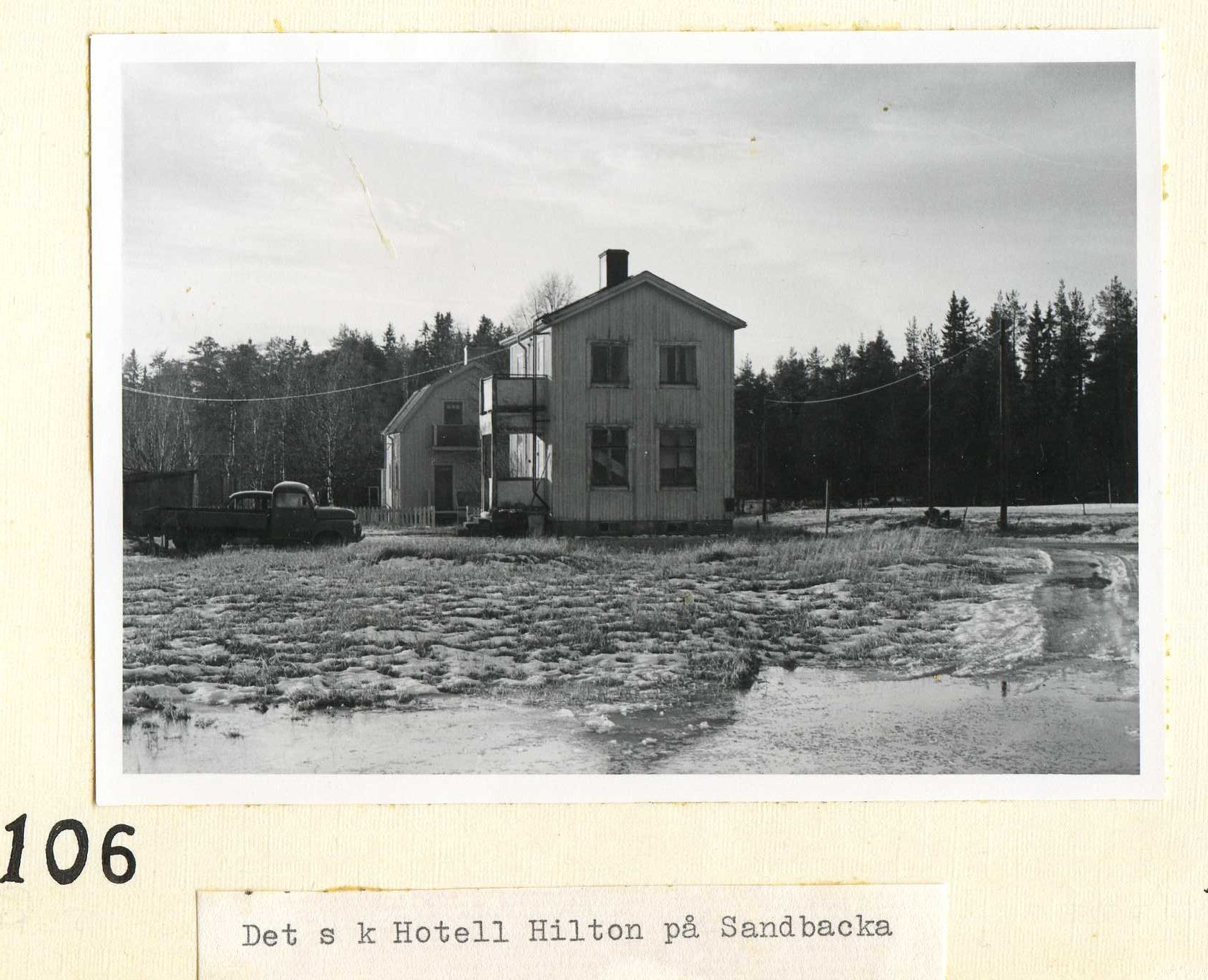 Det s k Hotell Hilton på Sandbacka 1969