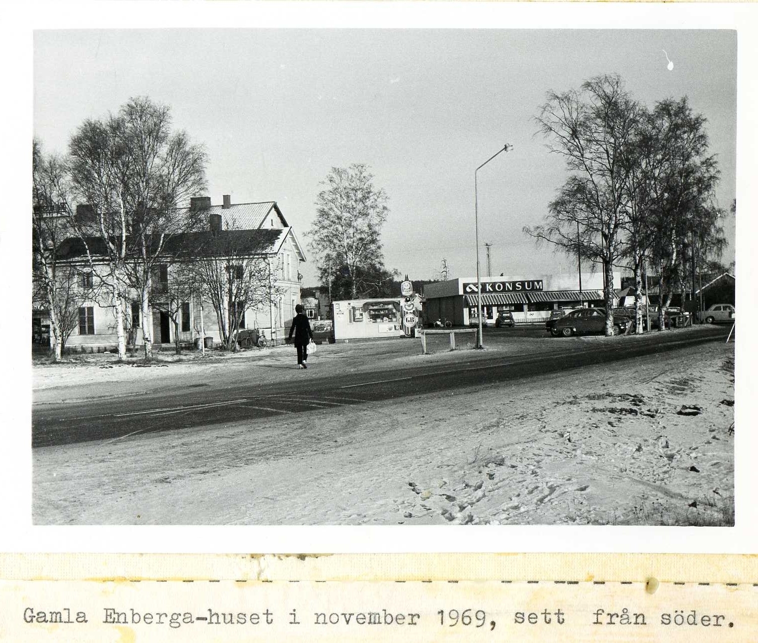 Gamla Enbergahuset sett från söder nov 1969