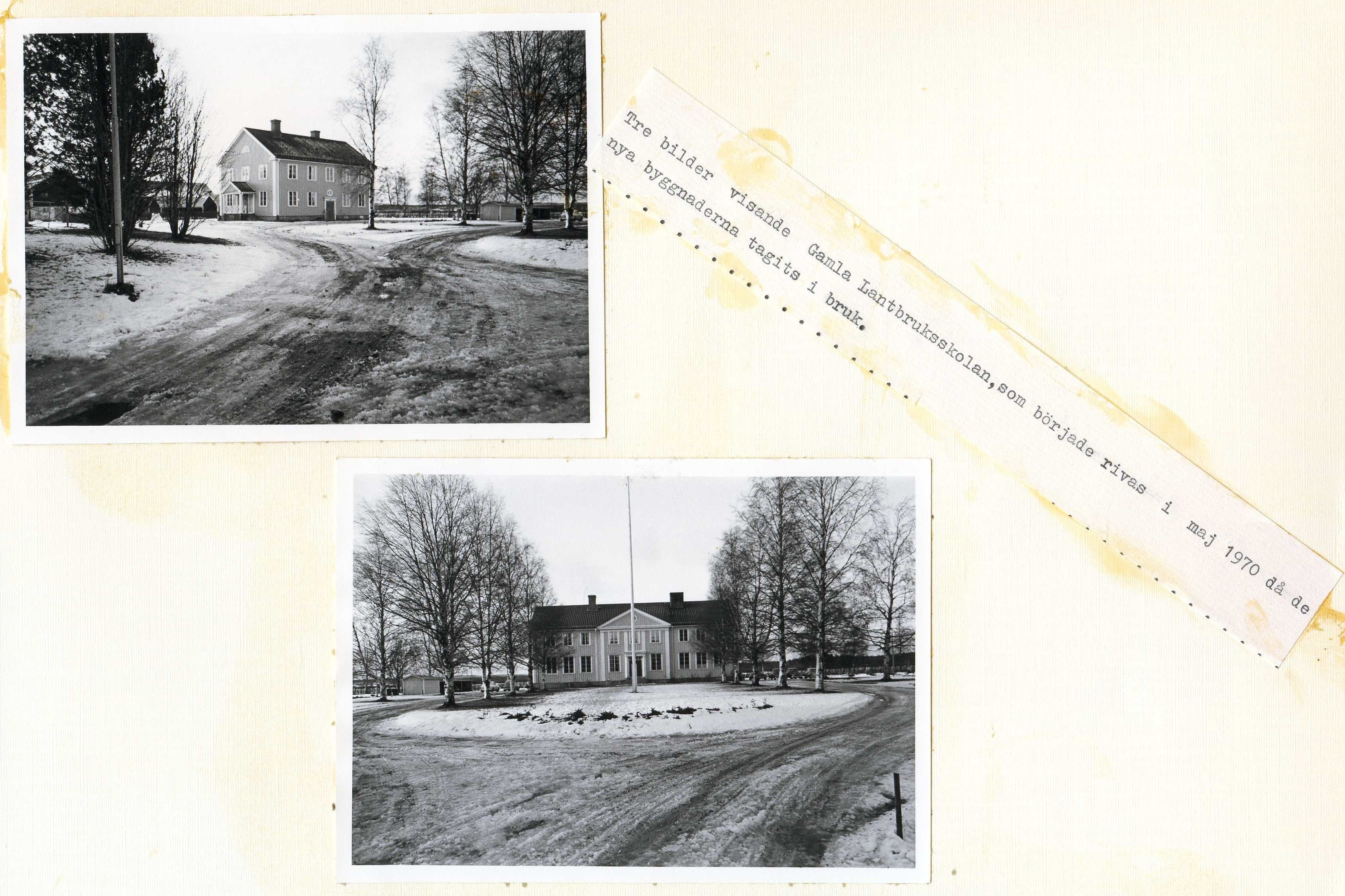 Gamla lantbruksskolan Forslunda 1969  bild1&2_1,2