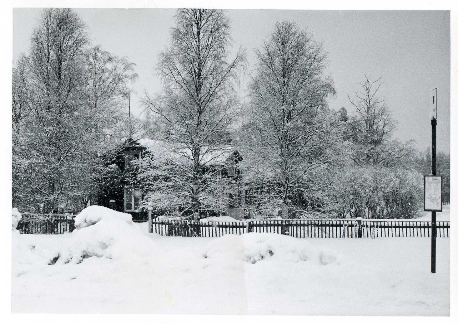 Gammal bebyggelse utmed Backenvägen 1969