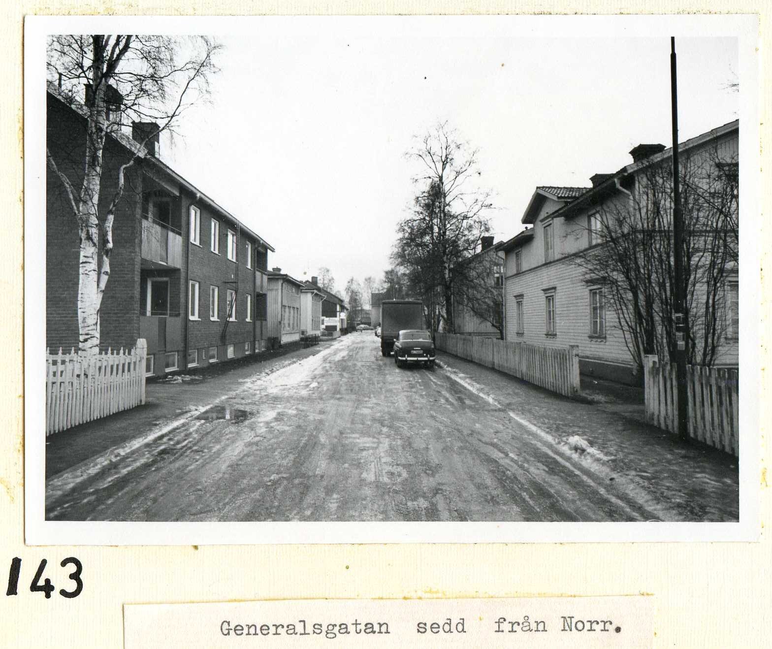 Generalsgatan sedd från norr okt-nov 1969