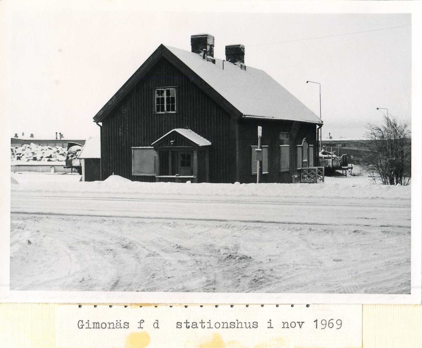 Gimonäs fd stationshus nov 1969