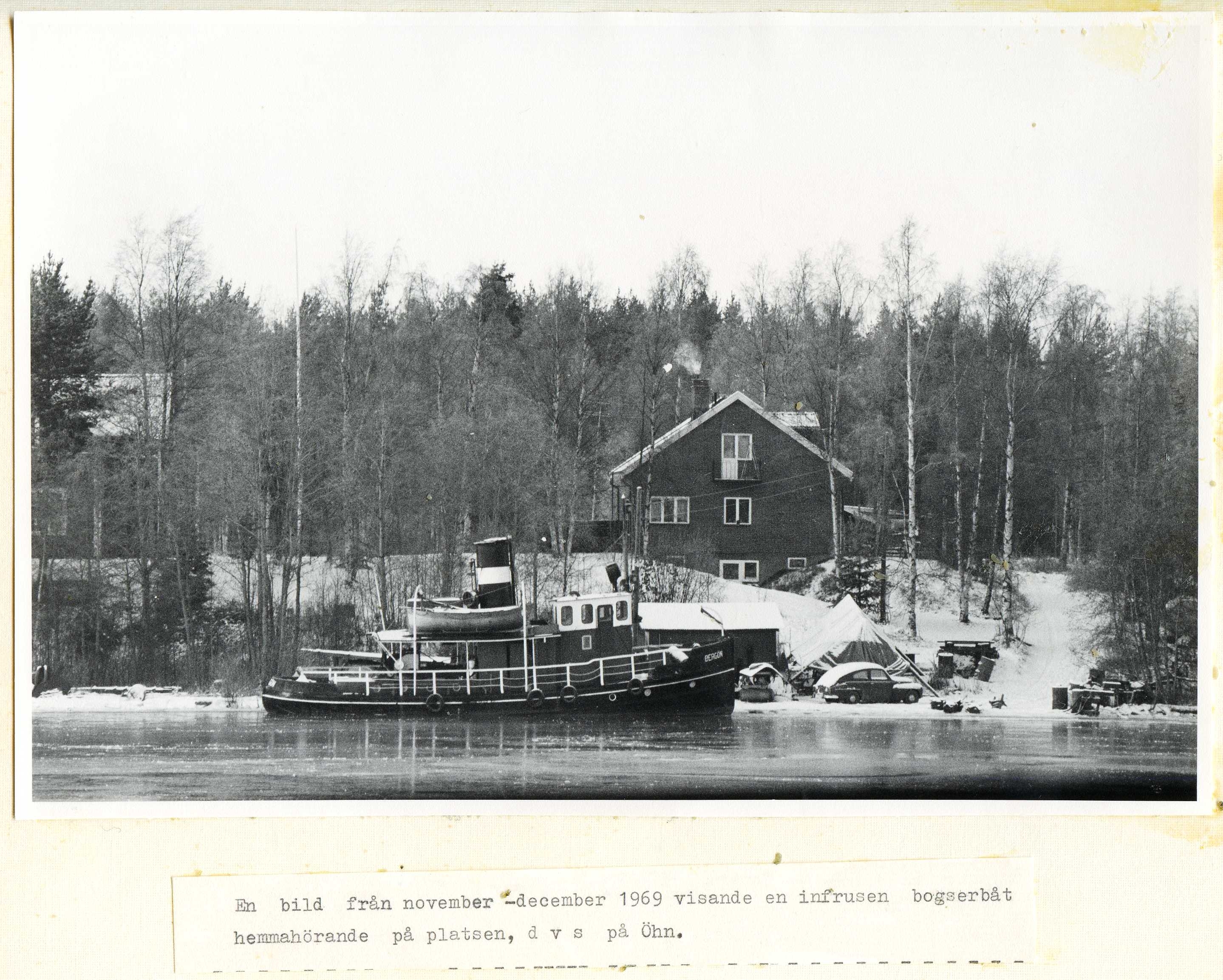 Infrusen bogserbåt vid Öhn nov-dec 1969