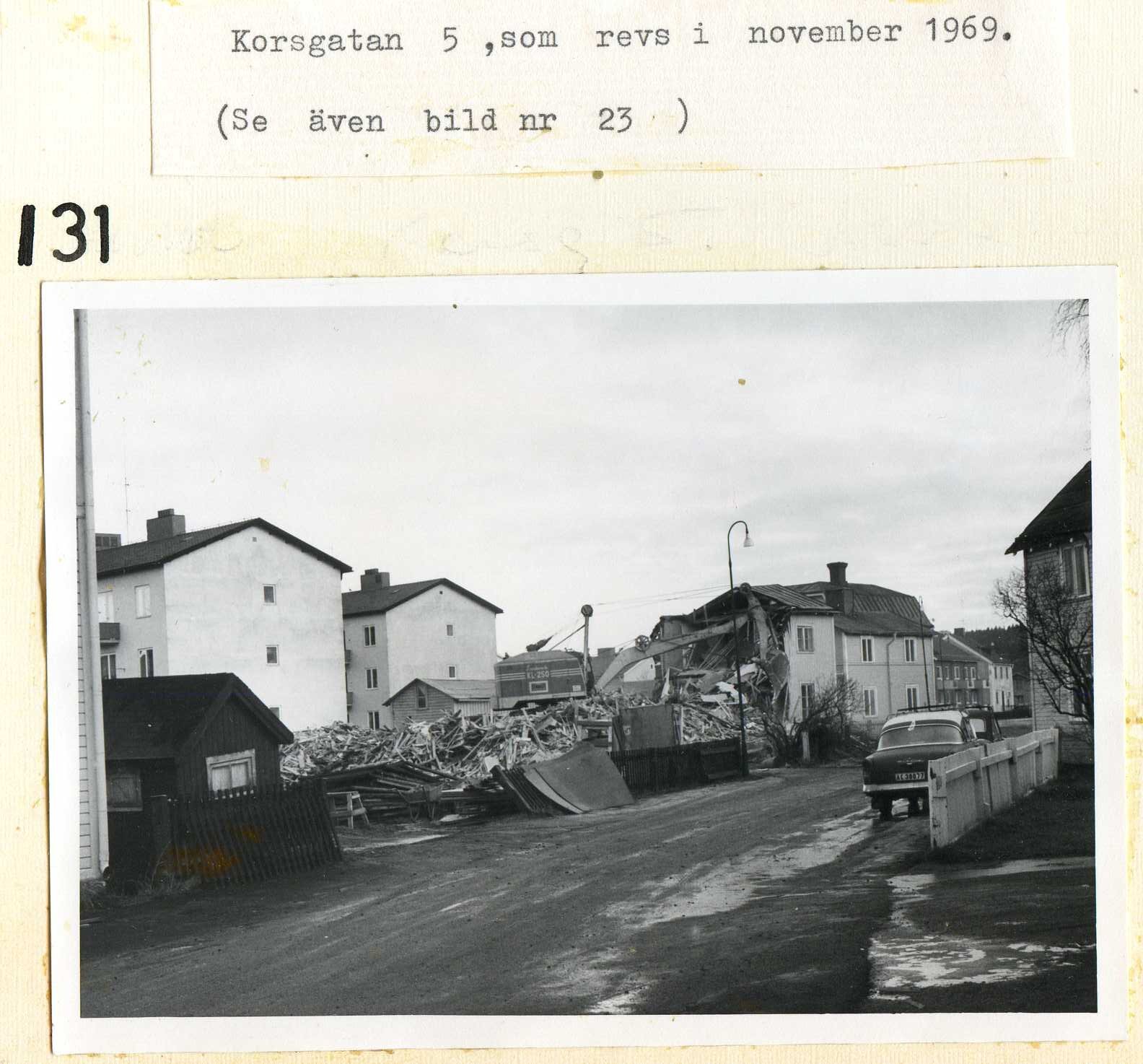 Korsgatan 5 som revs i nov 1969  bild 2
