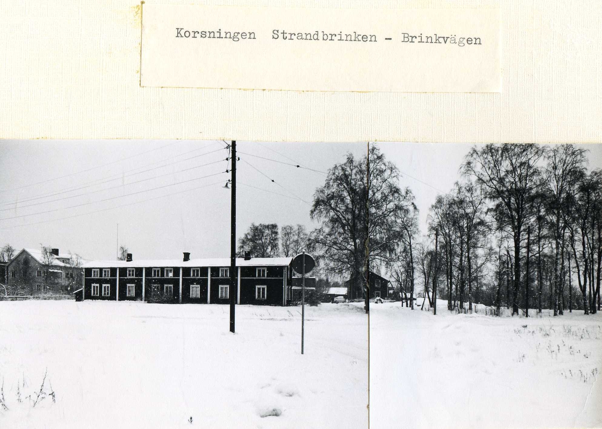 Korsningen Strandbrinken-Brinkvägen 1969