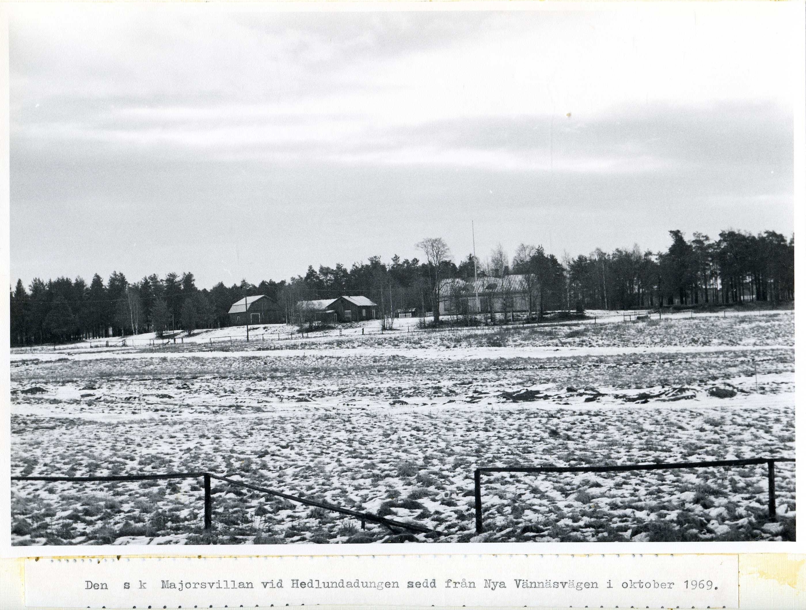 Majorsvillan vid Hedlundadungen okt 1969