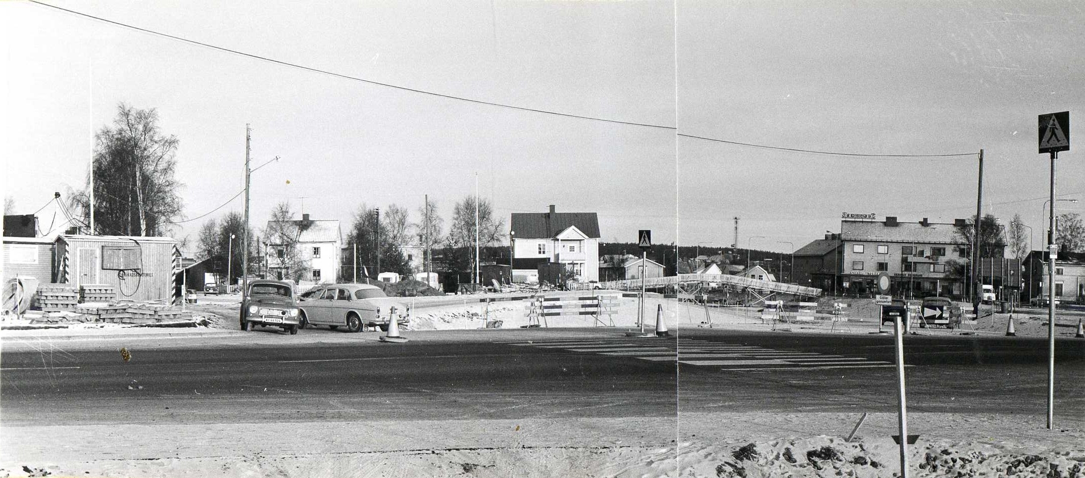 Nya E4 byggs genom Teg nov 1969