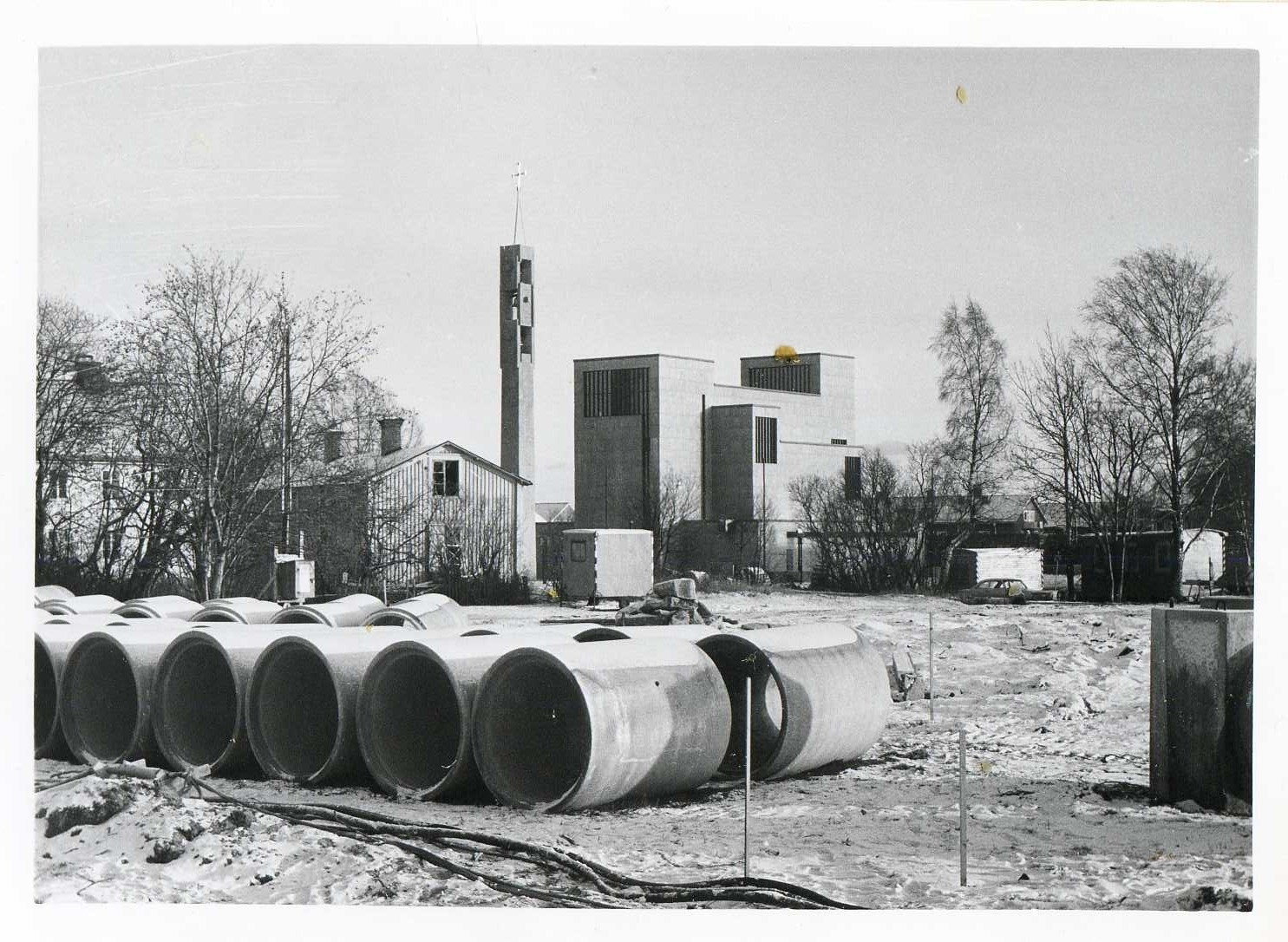 Nya E4 byggs genom Teg nov 1969