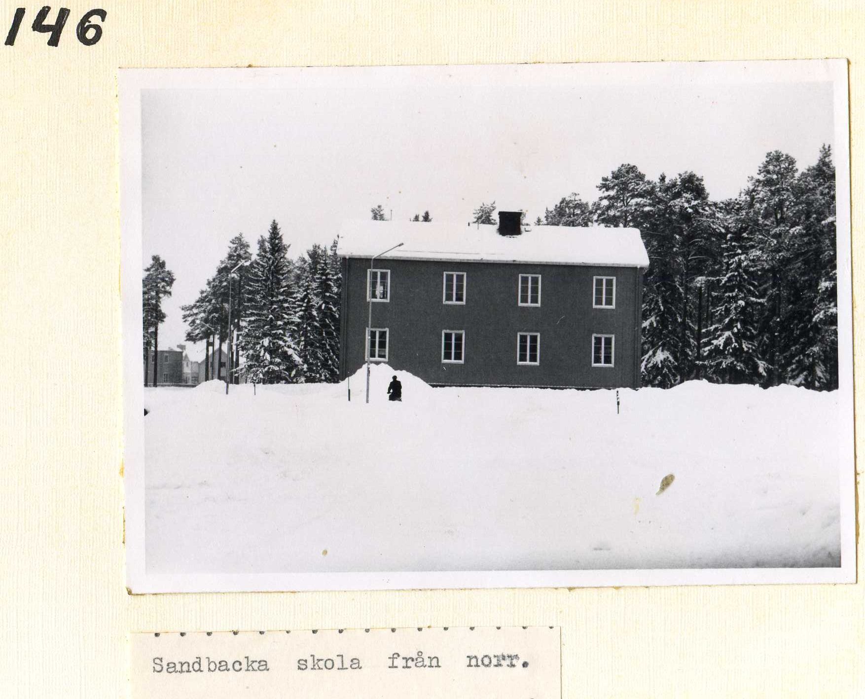 Sandbacka skola från norr 1969