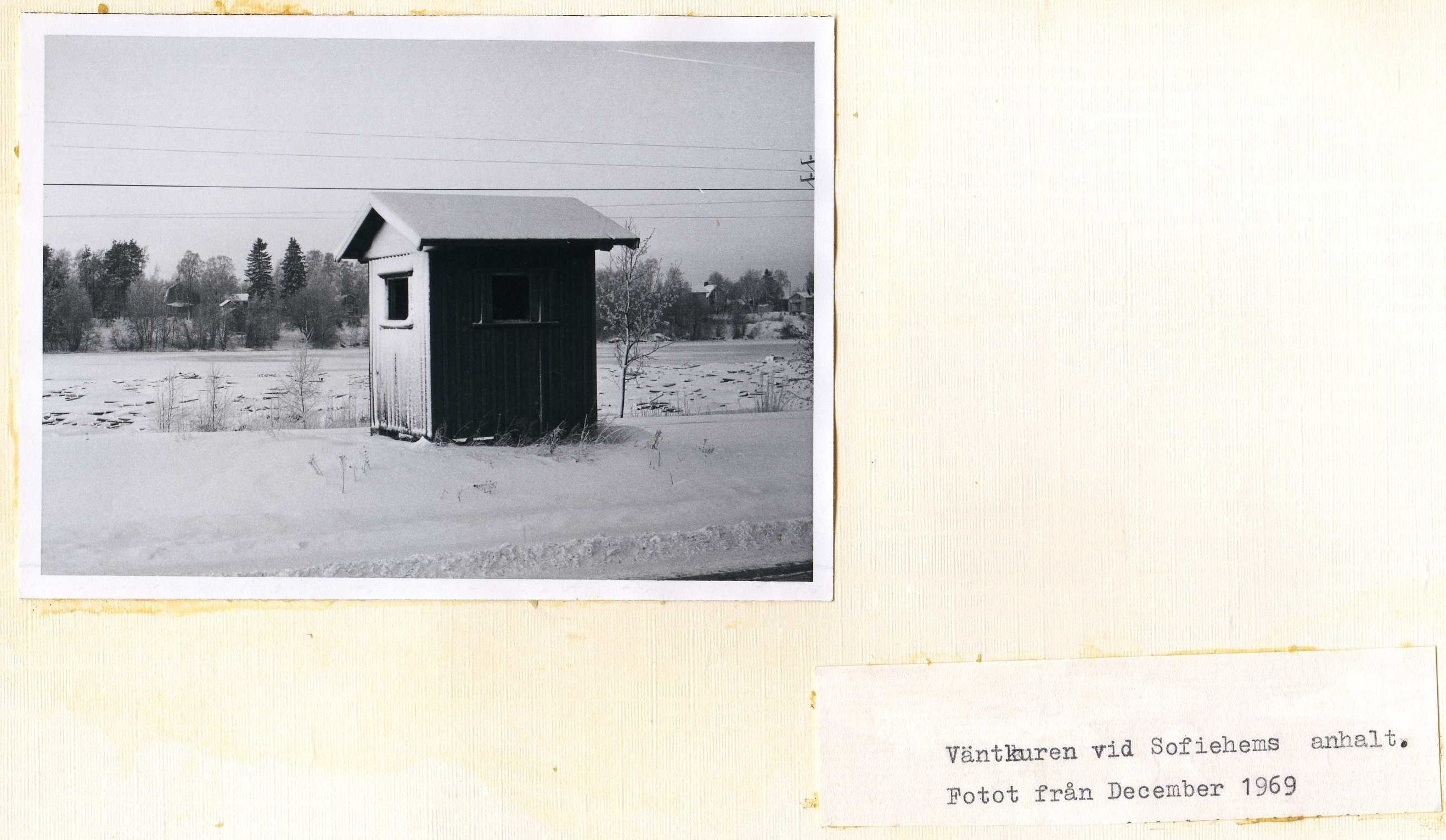 Väntkuren vid Sofiehems anhalt dec 1969