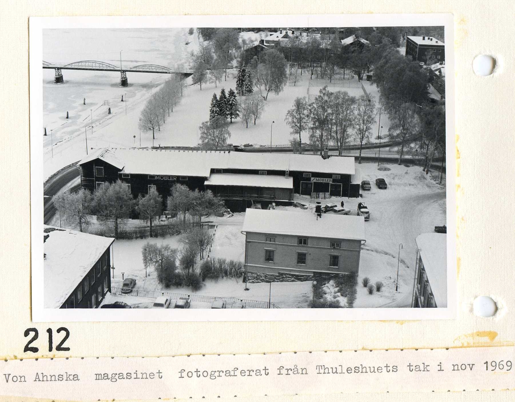 von Ahnska magasinet och Broparken nov 1969   från Thulehuset
