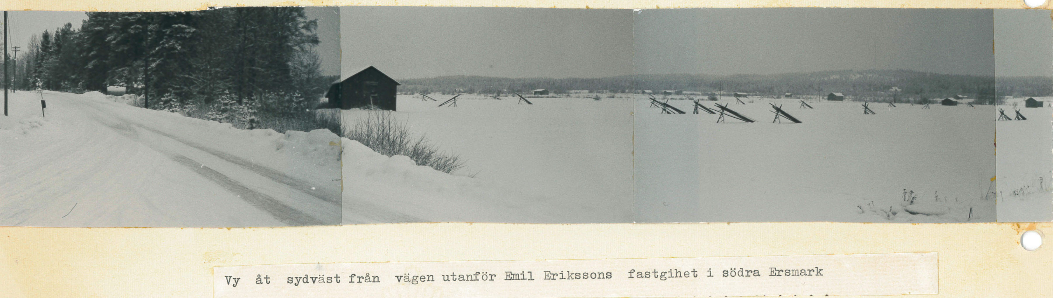 Vy åt sydväst utanför Emil Erikssons fastighet 1969