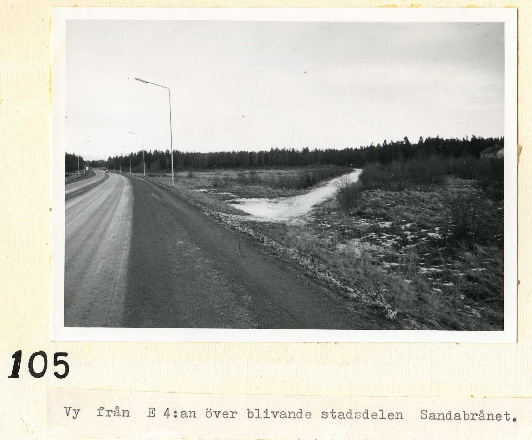 Vy från E4  an 1969
