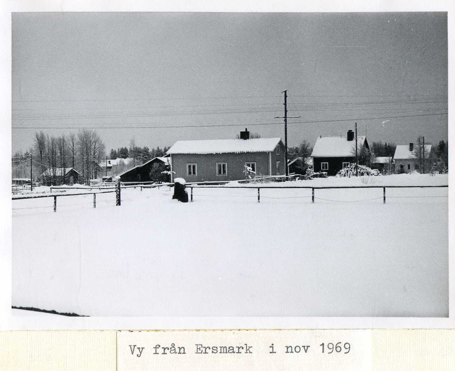 Vy från Ersmark nov 1969