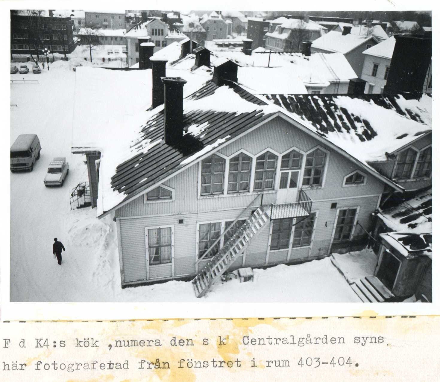 Centralgården fd K4s kök vinter 1970
