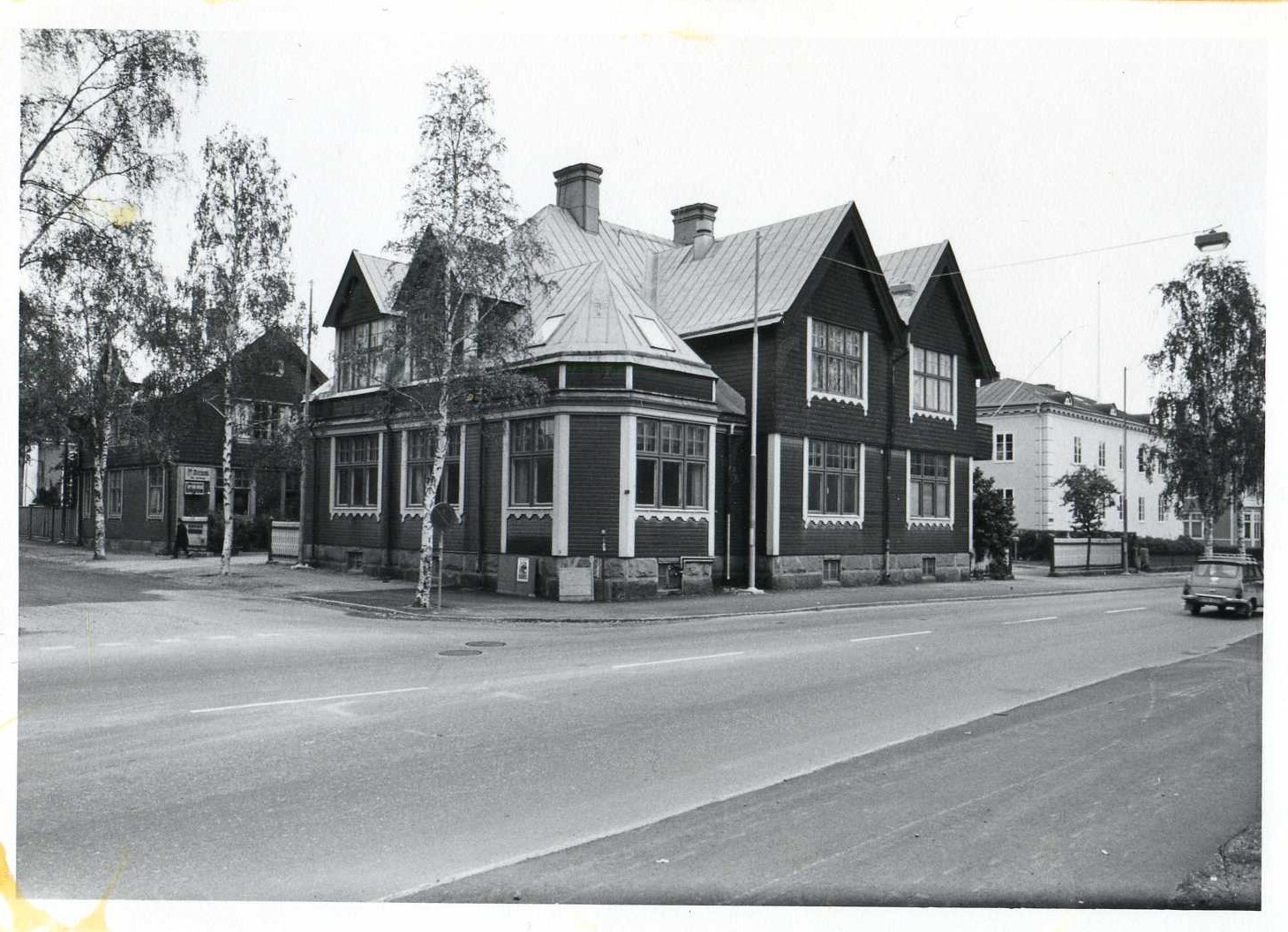 Druidhuset eller Ringstrandska villan Storgatan-Döbelnsgatan 1970