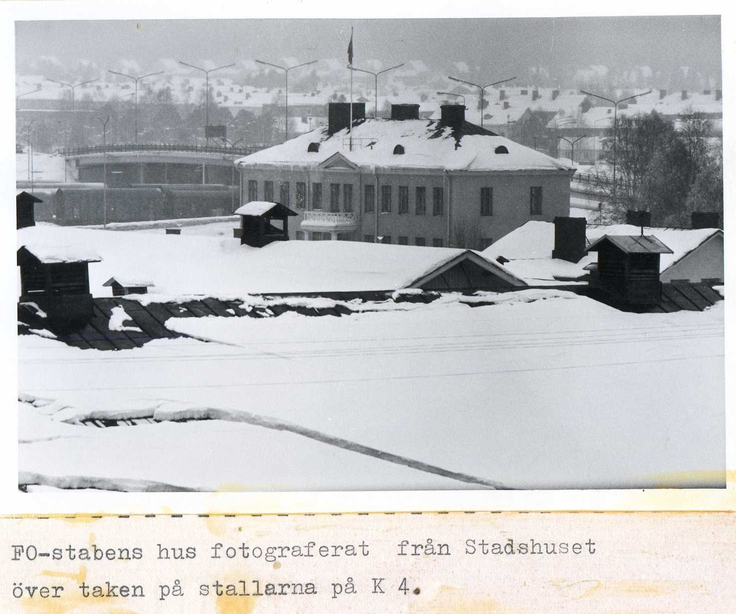 FO-stabens hus vinter 1970