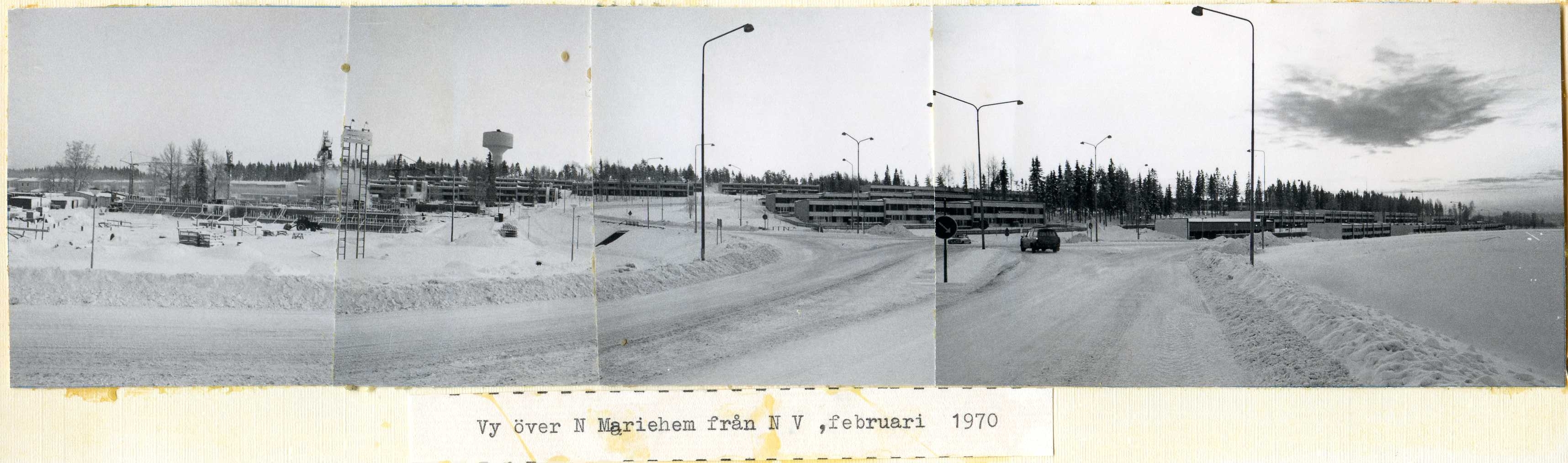 Norra Mariehem från nordväst feb 1970