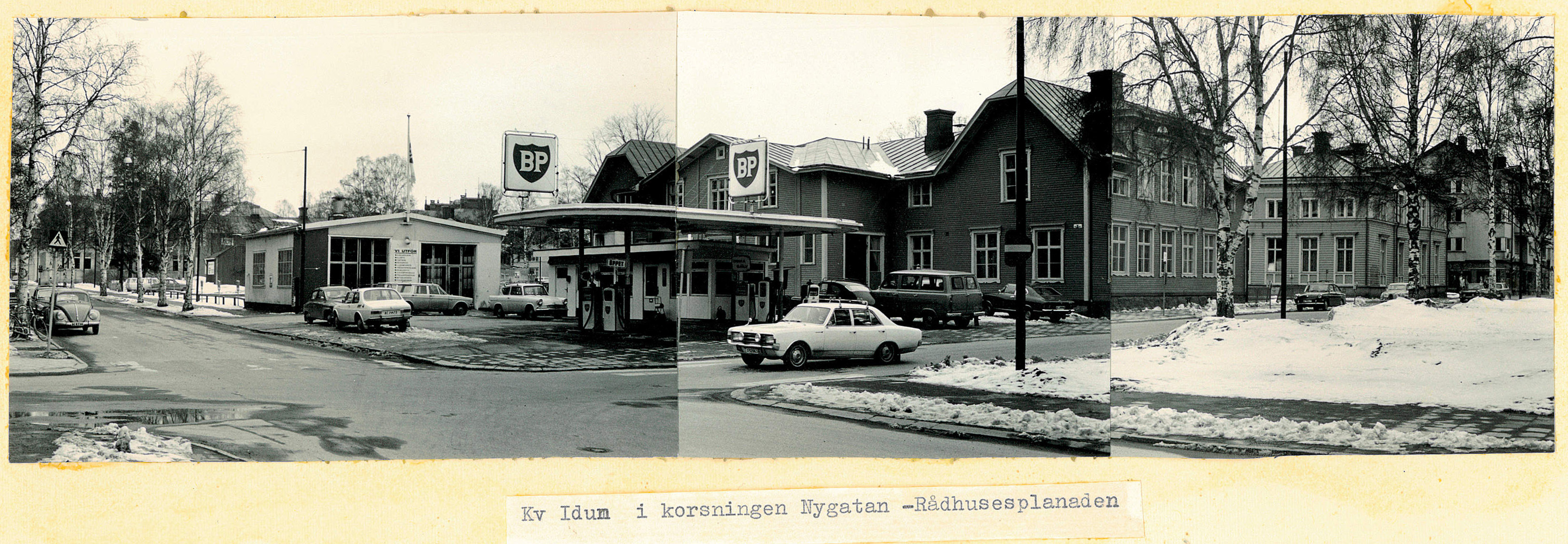 Nygatan-Rådhusesplanaden kv Idun BP och gamla brandstationen 1970