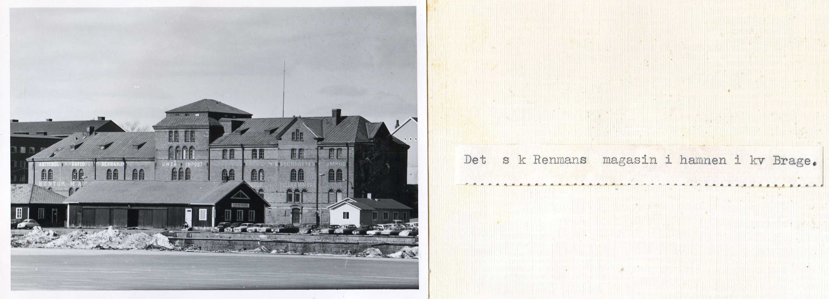 Renmans magasin i kv Brage 1970